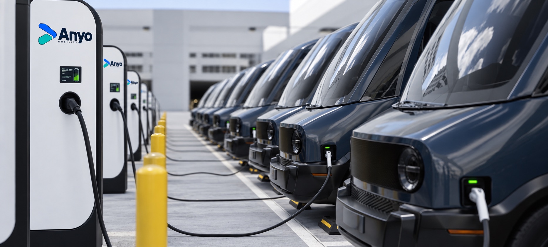 Anyo Mobility fleet and charging infrastructure
